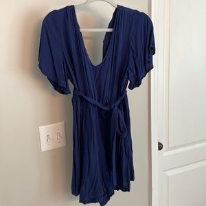 Navy blue romper